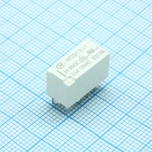 HFD3/12-L1, Сверхминиатюрное сигнальное реле серия HFD3 2A две группы на переключение катушка 12В с защелкой монтаж в отверстие