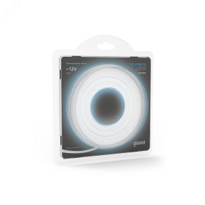 Лента LED 5050/60-SMD 14.4W 12V DC холодный белый (блистер 5м) (кр.1шт)