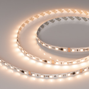 Лента SPI-B60-10mm 24V Warm3000-PX6-RAM (15 W/m, IP20, 5060, 5m) 039040, Светодиодная лента SPI-B60, открытая IP20, с микросхемой GS8206 (битый пиксель не влияет на передачу сигнала далее по ленте, подключение внешнего контроллера). Светодиоды 5060, 60 шт/м (1 pixel = 6 LED), белая плата 10 мм, скотч 3М. Цвет ТЕПЛЫЙ 3000K, цве