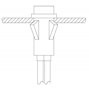 1090C4-12V, Световые панельные индикаторы INCND PMI W/WIRE