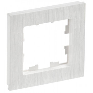 Рамка 1-м BRITE РУ-1-Бр бел. рифленый BR-M12-51-K01