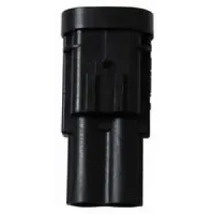 1544334-1, Корпус разъема вилка 2 контакт(-ов) 12мм прямой монтаж на кабель черный коробка автомобильного применения