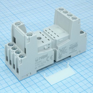GZT4-GREY, Колодка для индустриального реле 14 выводов серая