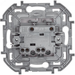 Выключатель 2-кл. Inspiria 10А IP20 250В 10AX механизм бел. Leg 673620