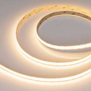 Лента COB-X1088-12mm 24V Warm3000 (22 W/m, IP20, 5m) 046932, Светодиодная лента COB-X1088, открытая IP20. Светодиоды CSP, 1088 шт/м (5440 шт на 5м). Цвет свечения ТЕПЛЫЙ 3000K, цветопередача CRI>90, угол 140°. Мощность 22 Вт/м (110 Вт на 5м), питание 24 В. Размеры 5000х12х1.6 мм. Мин.отрезок 14.7 мм., 16 светодиодо