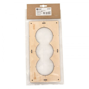 Шаблон для подрозетников c 3 отв. диам. 82 мм EKF Expert sh-d82-3