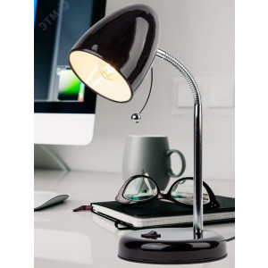 Светильник настольный N-116-Е27-40W-BK черный (16/96) Б0047201