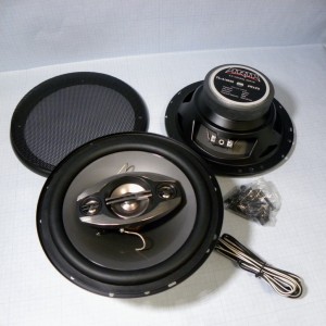 ARIA TL-A1603S (пара), Коаксиальная 3-х полосная акустика (пара), 6.5",  4 Ом, частота 60 - 20000 Гц, RMS - 100 Вт, MAX - 300 Вт, чувствительность 90 дБ, подвес - резина