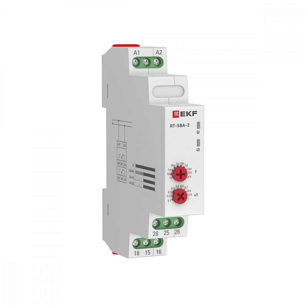 Изображение товара Реле времени RT-SBA-2 PROxima с задержкой до 504000 секунд