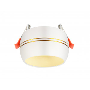 Встраиваемый светильник под лампу GX53 KL81 WH/GD белый/золото Б0049010