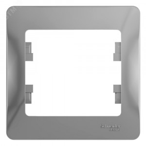 Рамка 1-м Glossa алюм. SE GSL000301