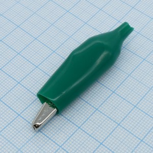 крокодил   8003 GREEN(1227), зажим типа крокодил