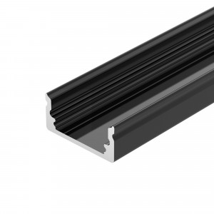 Профиль LINE-1708-2000 ANOD BLACK 040299, Алюминиевый анодированный накладной профиль для светодиодных лент и линеек. Цвет - черный. Габаритные размеры (L?W?H): 2000x17x8 мм. Ширина площадки для ленты 12 мм. Экраны, заглушки и другие аксессуары приобретаются отдельно. Цена за 1 метр.  Для осущест