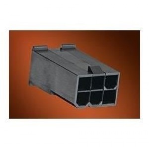 46993-0611, Проводные клеммы и зажимы MiniFitJr Plg FH /DR 6Ckt V2 Black