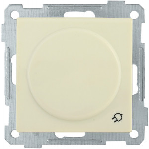 РС16-1-0-Б Розетка с з/к с з/ш и кр. 16А BOLERO кремовый ERB16-K33-16