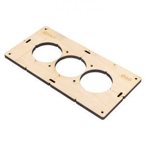 Шаблон для подрозетников c 3 отв. диам. 68 мм EKF Expert sh-d68-3