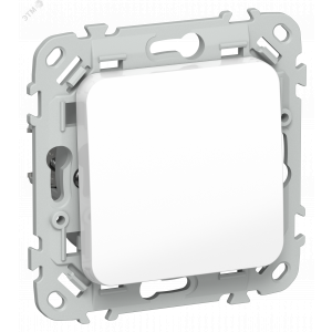 FLITE Выключатель 1-клавишный проходной 10А ВС61-1-0-ФлБ белый IEK FI-V12-0-10-1-K01