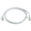 Коммутационный шнур плоский кат.6 UTP 2м белый PC08-C06U-2M-FL
