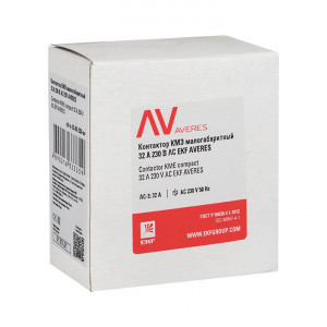 Контактор КМЭ 32А 230В АС AVERES ctr-s-32-00-230-av