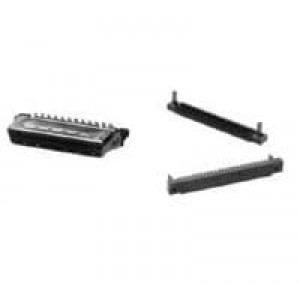 5750913-7, Соединители для ввода/вывода CABLE PLUG 68P w/lacing covers blk