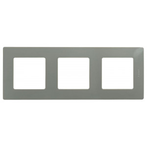ETIKA Рамка 3 поста светлая галька 672523
