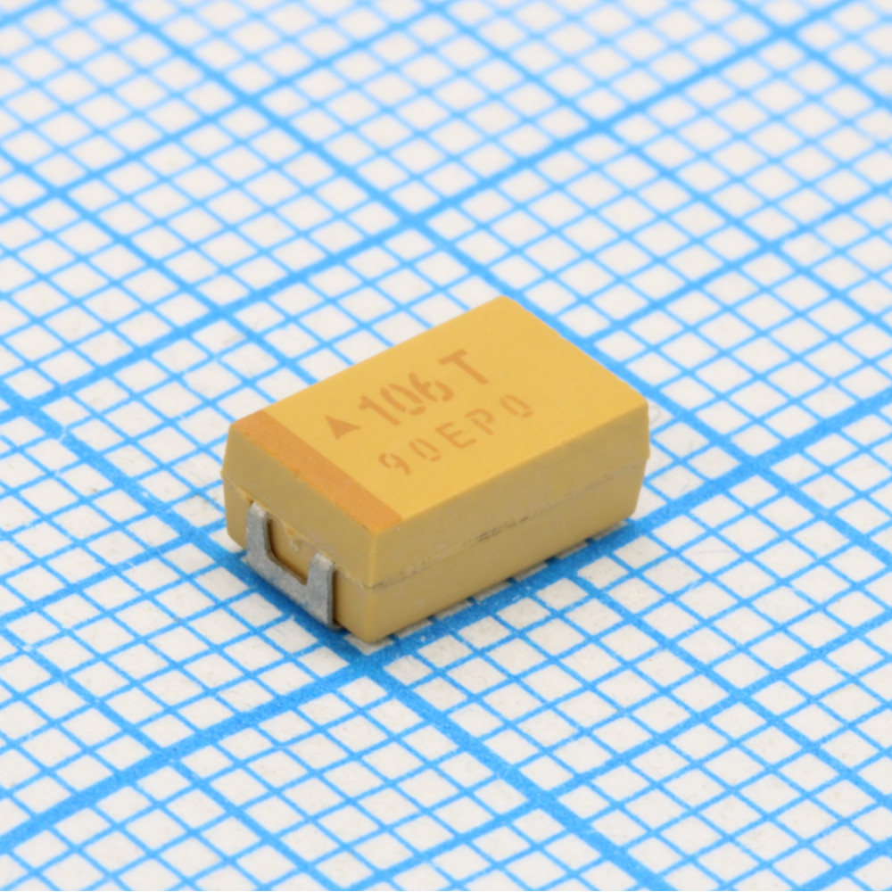 Изображение товара Танталовый конденсатор TAJD106M050RNJ 10мкФ 50В SMD с лентой Изображение товара Танталовый конденсатор TAJD106M050RNJ 10мкФ 50В SMD с лентой