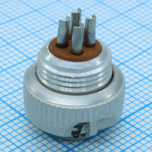 РС4Э розетка, Соединитель цилиндрический низкочастотный розетка