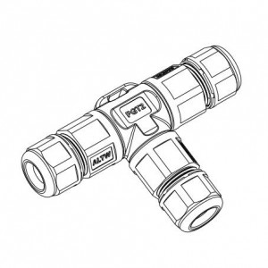 SC-L-PGT2-03-YW, Цилиндрические метрические разъемы PGT2-03 YELLOW SEAL 3P SCREW 6.6-8.5MM