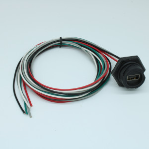 847290015, Кабель интерфейсный USB 1.1м обжим 20AWG 4 контакта USB тип A к 4 контактам USB тип A пакет-россыпь