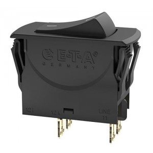 3120-N321-P7T1-W01D-15A, Автоматические выключатели Circuit breaker switch, 15A, 2 pole, 240VAC/ 50VDC, black