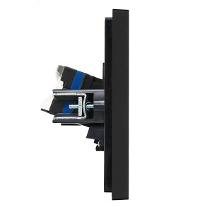 FORTE&PIANO Розетка компьютерная двойная RJ45 кат.6 FP134 черный IEK FP-K20-2-K02