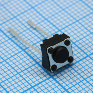 L-KLS7-TS6607-4.3-180-T, Кнопка тактильная прямая 6х6х4.3мм