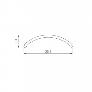 Экран ALM-FLAT-S-2020 OPAL-PM матовый 026750(1), Матовый экран для профиля ALM-FLAT-S.  Материал - PMMA (полиметилакрилат). Цена за 1 шт. 2 метра.