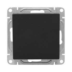 Механизм выключателя, одноклавишный, проходной, ч-рный Эпика EKF UP1-SWB-11