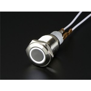 917, Принадлежности Adafruit  Metal On/Off Switch w/ White LED ring