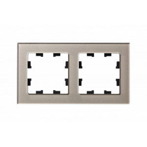 Рамка 2-м AtlasDesign Nature стекло шампань SE ATN320502