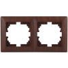 Рамка для розеток и выключателей Solo 4-502-10 на 2 поста, СУ, венге Б0043415