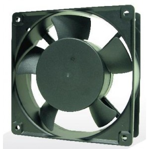 AA1281UX-AT-LF, Вентиляторы переменного тока AC Fan, 120x38mm, 115VAC, 50/60Hz, 96/107CFM, 0.28A/0.24A, 46.4/48.1dBA, 2400/2600RPM, Hypro Bearing
