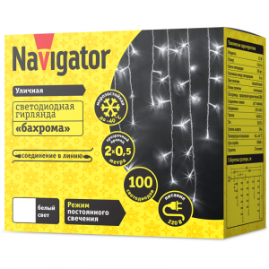 Гирлянда светодиодная 61 842 NGF-I01-100CW-8-3.5m-230-TR-IP44 61842