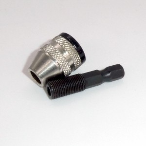 Патрон кулачковый MC33-HEX, 0.3-3mm, 6.35mm хвостовик под шуруповерт