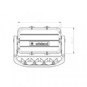 Защитная крышка Z7.428.5753.0, Защитная крышка, типоразмер 24B, с уплотнителем, с одной пластиковой защелкой, материал корпуса: пластик