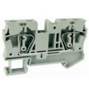 Проходная клемма UJ5-6E, Проходная клемма, тип фиксации провода: пружинный, номинальное сечение: 6 мм кв., 52A, 800V, ширина: 8,2 мм, цвет: серый, тип монтажа: DIN35, стандарт GB/T14048.1,