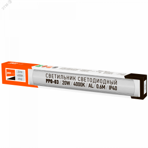 Светильник светодиодный PPO-03 600 20Вт 4000К AL 180-240В ДПО IP40 5040267A