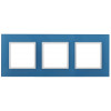 14-5103-28 Рамка на 3 поста, стекло, Elegance, голубой+бел (5/25/900) Б0034518