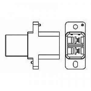 292352-1, Проводные клеммы и зажимы PLUG HOUSING FOR 2P HIGH CURRENT DRAWER