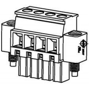 39517-7010, Съемные клеммные колодки 3.81MM EURO PLUG VER ERT ME RWE GRN 10CKT