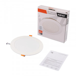 Светильник светодиодный PLED DL7 WH Downlight 18Вт 4000К 170х26мм IP54 ДВО встраив. 5046658