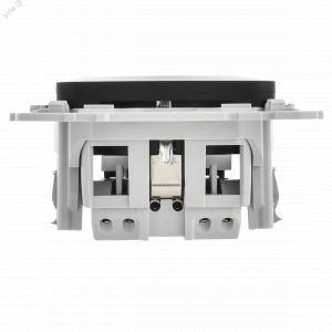FLITE Розетка с заземлением без защитных шторок безвинтовое крепление 16А РС11-1-ФлЧ черный IEK FI-R11-16-1-K02