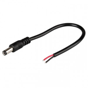 Разъем выводной DC-2pin-L150mm-X1M (PAPA) 022355, Круглый разъем DC 2-pin ПАПА для соединения отрезков одноцветных светодиодных лент. Провод 20AWG 15 см. Максимальный допустимый ток 3А. Ответный разъем МАМА поставляется отдельно. Цена за 1шт. Степень пылевлагозащиты IP33. оболочка: ПВХ-компаунд