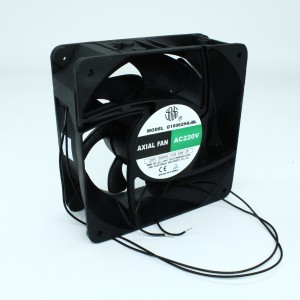 G16062HA2BL-7P, Вентилятор 220В AC, 2750об/мин., 405.6м3/час, 160х160х62мм, 54db, подшипник качения, тип вывода - провод